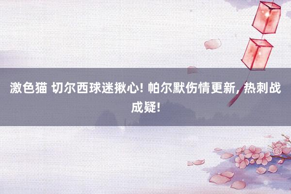 激色猫 切尔西球迷揪心! 帕尔默伤情更新, 热刺战成疑!